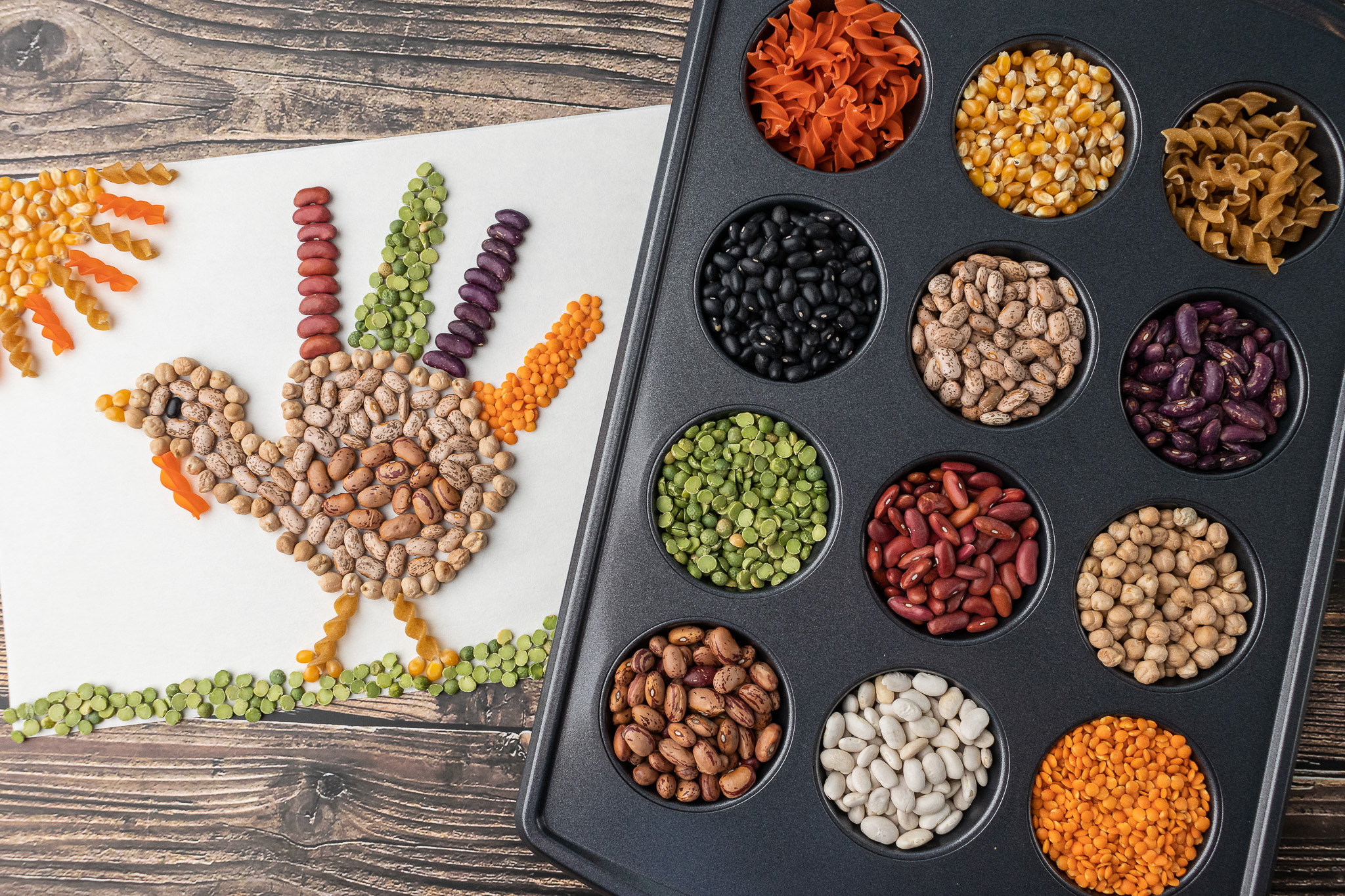 With the shorter and cooler days, you may be spending more time inside. If you are looking for indoor activities, how about bean art? Try tracing your hand at using dry beans and other grains to make this turkey. Or, get creative and make your own design and let us know what you make. Photos of your bean masterpieces welcome! Tag us or send us a photo.

Photo by PhD student @alegumeaday 

#FoodSmartColorado #CSUExtension #LovePulses #Pulses #Beans #Legumes #Fiber #Protein #HealthyEating #Recipe #Recipes #BeanDip #ColoradoProud #Healthy #Nutrition #PlantBased #Fall #BeanArt #ArtsandCrafts #ColoradoBeans #Turkey #Thanksgiving