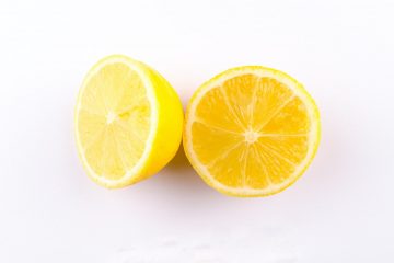 Lemon cut in half.