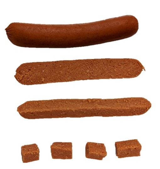 Cutting hot dogs