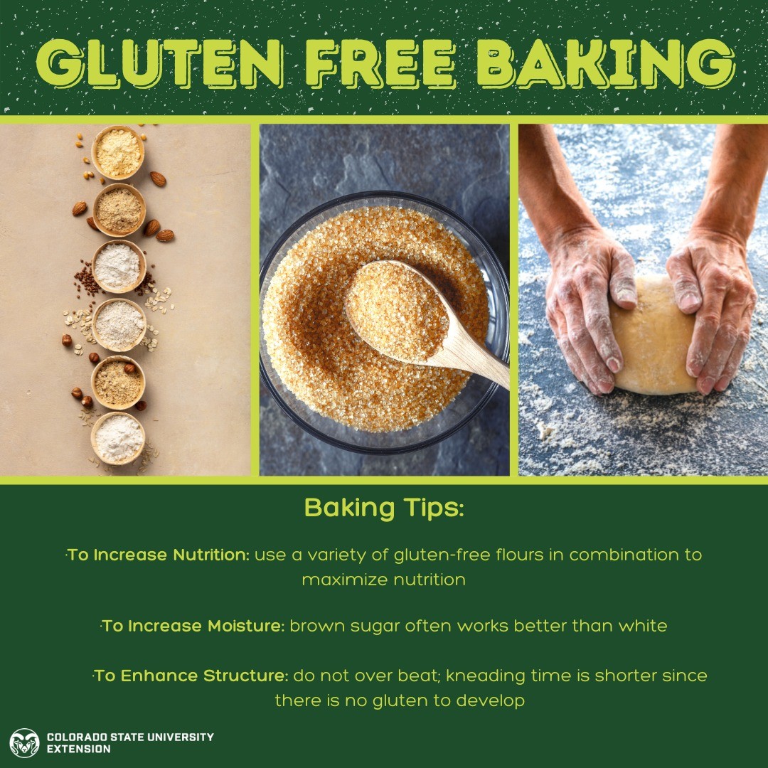 Learn what gluten is, how to bake without gluten, baking tips, and much more about gluten free baking by visiting the link that's in our bio!

#foodsmartcolorado #baking #glutenfree #bakingtips #glutenfreebaking #bake