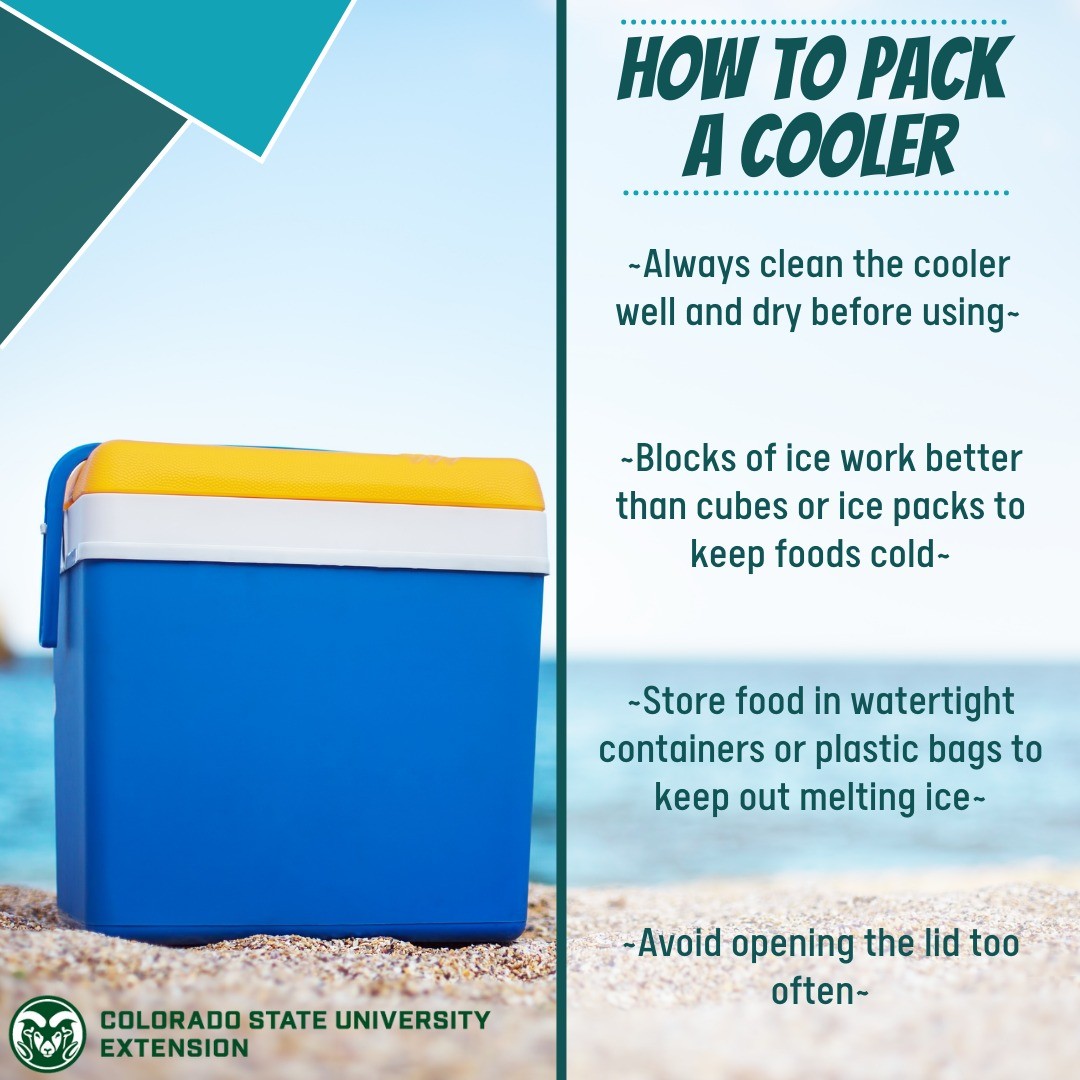 Follow the tips for packing a cooler by visiting the link in our bio!

#foodsmartcolorado #cooler #food #packingacooler #storingfood #ice