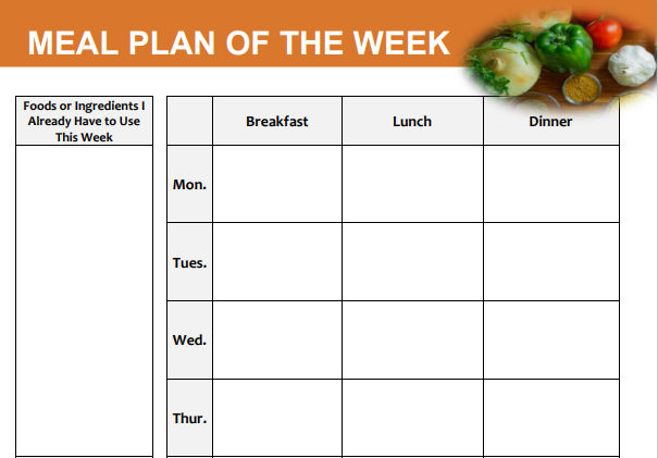 Meal Planning with Confidence – Food Smart Colorado